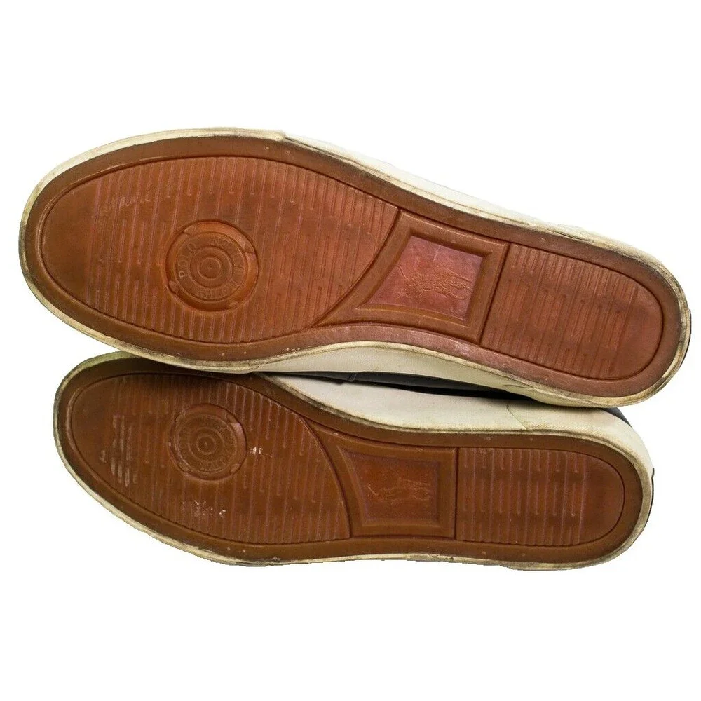 Polo Ralph Lauren Boat Shoes Leather Dark Topsiders Size 11.5 D
